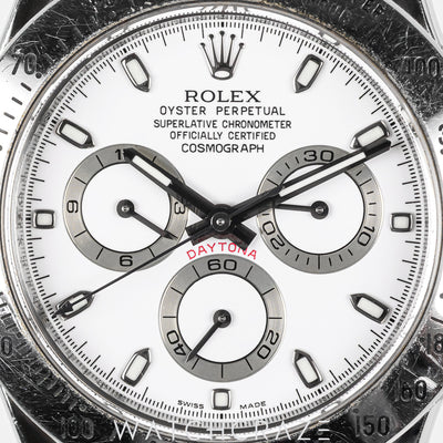 2009 ROLEX COSMOGRAPH DAYTONA WHITE DIAL 40MM 116520