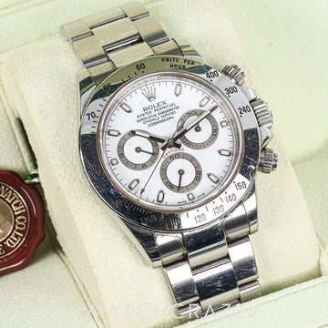 2009 ROLEX COSMOGRAPH DAYTONA WHITE DIAL 40MM 116520