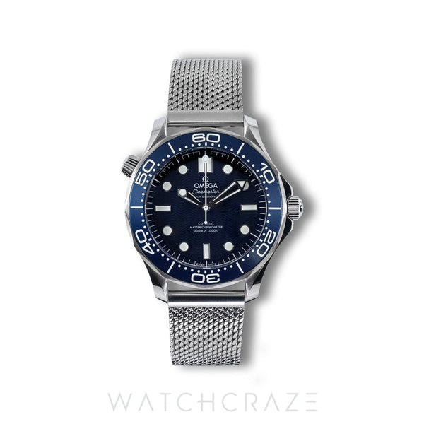 2023 OMEGA SEAMASTER JAMES BOND 007 DIVER 300M BLUE DIAL 60th Anniversary 210.30.42.20.03