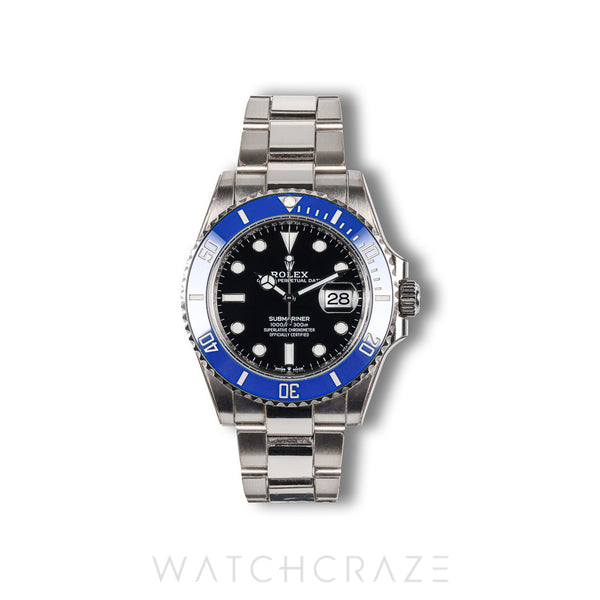 2022 ROLEX SUBMARINER DATE WHITE GOLD COOKIE MONSTER 41MM 126619LB