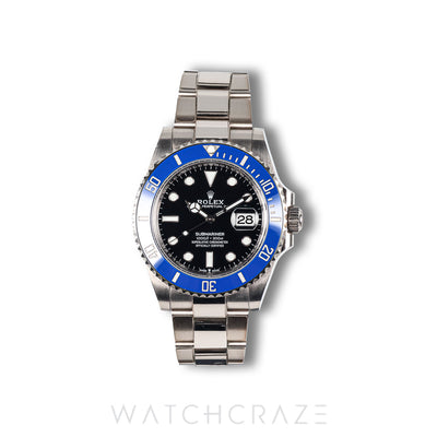 2022 ROLEX SUBMARINER DATE WHITE GOLD COOKIE MONSTER 41MM 126619LB