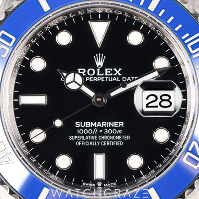 2022 ROLEX SUBMARINER DATE WHITE GOLD COOKIE MONSTER 41MM 126619LB