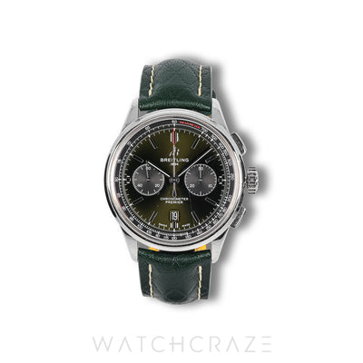2020 BREITLING PREMIER B01 CHRONOGRAPH BENTLEY BRITISH RACING GREEN DIAL 42MM AB0118A11L1A1