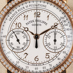 2021 PATEK PHILIPPE COMPLICATIONS CHRONOGRAPH RG DIAMOND BEZEL 38MM 7150/250R-001
