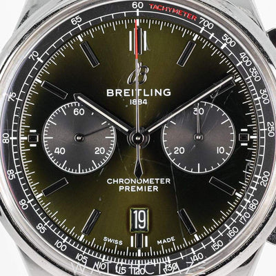 2020 BREITLING PREMIER B01 CHRONOGRAPH BENTLEY BRITISH RACING GREEN DIAL 42MM AB0118A11L1A1