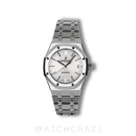 2017 AUDEMARS PIGUET ROYAL OAK WHITE DIAL 37MM 15450ST.OO.1256ST.01