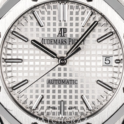 2017 AUDEMARS PIGUET ROYAL OAK WHITE DIAL 37MM 15450ST.OO.1256ST.01