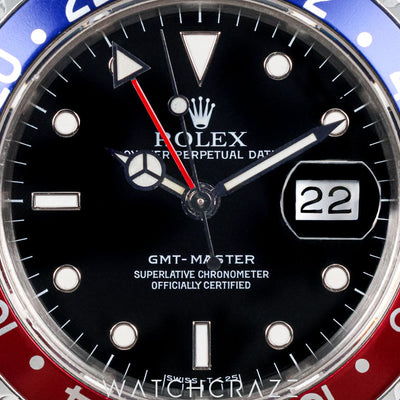 ROLEX GMT MASTER PEPSI 40MM  16700