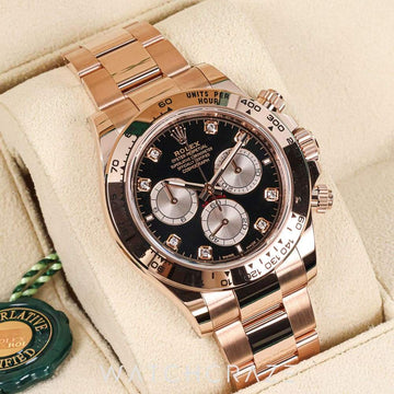 2025 ROLEX COSMOGRAPH DAYTONA EVEROSE GOLD OYSTER 40MM 126505