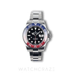 2022 ROLEX GMT MASTER II PEPSI OYSTER BLACK DIAL 40MM 126710BLRO
