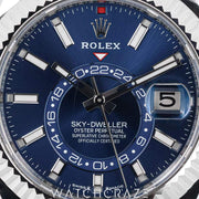 2023 ROLEX SKY-DWELLER BLUE DIAL JUBILEE STAINLESS STEEL 42MM 336934