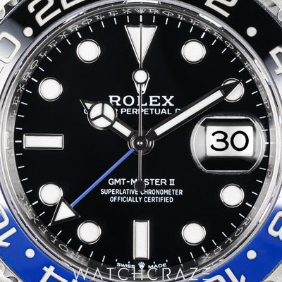 2024 ROLEX GMT MASTER II BATMAN 40MM 126710BLNR