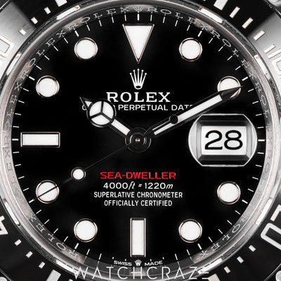 2025 ROLEX SEA-DWELLER BLACK DIAL 43MM 126600