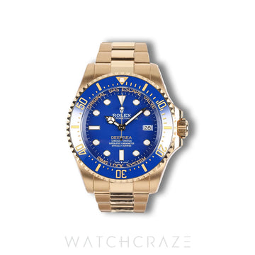 2024 ROLEX DEEPSEA YELLOW GOLD BLUE DIAL 136668LB