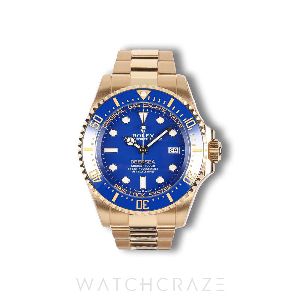 2024 ROLEX DEEPSEA YELLOW GOLD BLUE DIAL 136668LB