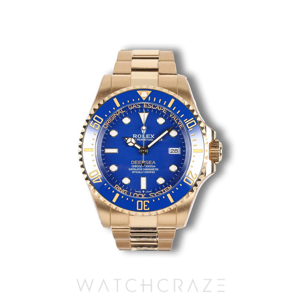2024 ROLEX DEEPSEA YELLOW GOLD BLUE DIAL 136668LB