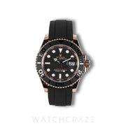 2024 ROLEX YACHTMASTER ROSE GOLD OYSTERFLEX 40MM 126655