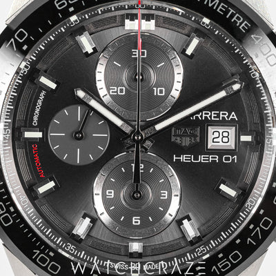 2017 TAG HEUER HEUER CARRERA GREY DIAL 43MM CAR201W.BA0714