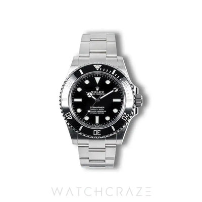 2020 ROLEX SUBMARINER NO DATE BLACK DIAL 41MM 124060