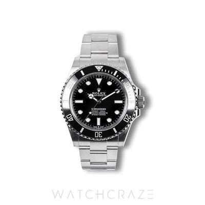 2024 ROLEX SUBMARINER NO DATE BLACK DIAL 41MM STAINLESS STEEL 124060