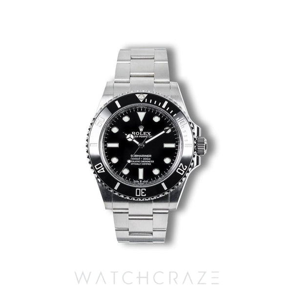 2024 ROLEX SUBMARINER NO DATE BLACK DIAL 41MM STAINLESS STEEL 124060