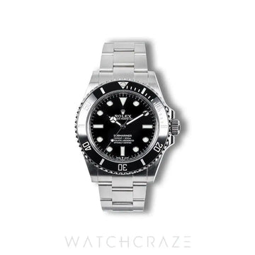 2024 ROLEX SUBMARINER NO DATE BLACK DIAL STAINLESS STEEL 41MM 124060