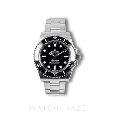 2024 ROLEX SUBMARINER NO DATE BLACK DIAL STAINLESS STEEL 41MM  124060