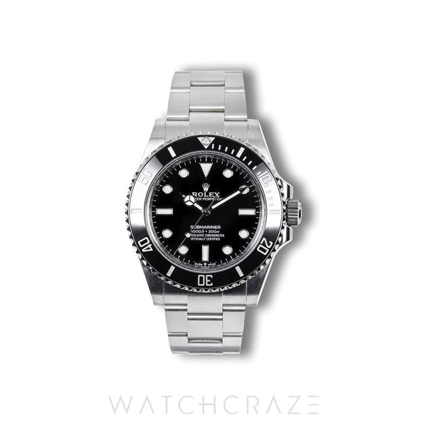 2024 ROLEX SUBMARINER NO DATE BLACK DIAL STAINLESS STEEL 41MM  124060
