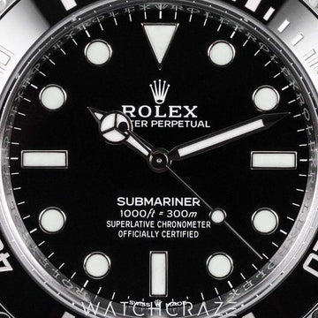 2024 ROLEX SUBMARINER NO DATE BLACK DIAL STAINLESS STEEL 41MM 124060