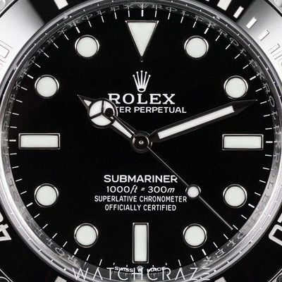 2024 ROLEX SUBMARINER NO DATE BLACK DIAL STAINLESS STEEL 41MM 124060