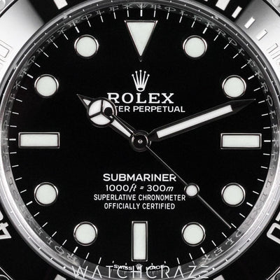 2024 ROLEX SUBMARINER NO DATE BLACK DIAL 41MM STAINLESS STEEL 124060