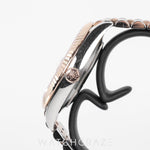 ROLEX DAYJUST DIAMOND MARKER TWO TONE ROSE GOLD AND STEEL MOTHER OF PEARL DIAL 41MM 126331