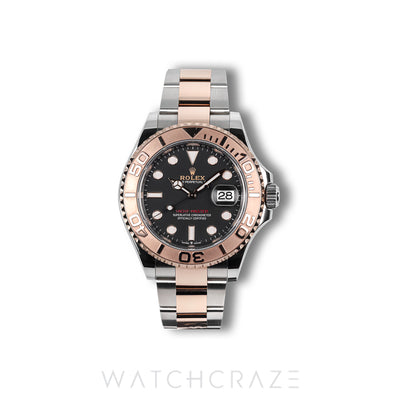 2025 ROLEX YACHT-MASTER TWO TONE ROSE GOLD AND STEEL BLACK DIAL 40MM 126621