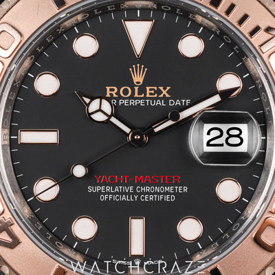 2022 ROLEX YACHTMASTER TWO TONE BLACK DIAL 40MM 126621