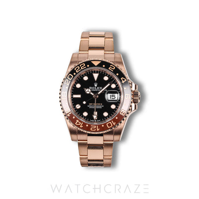 2024 ROLEX GMT MASTER II ROSE GOLD ROOTBEER 40MM 126715CHNR