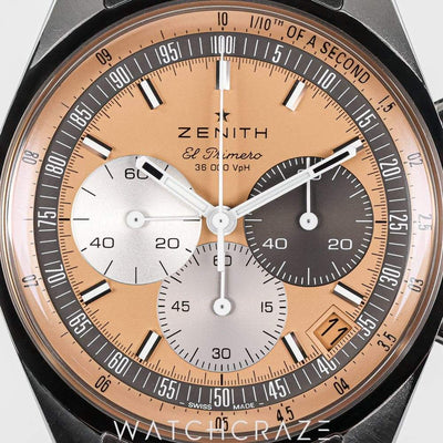 2022 ZENITH CHRONOMASTER HODINKEE LIMITED EDITION ORANGE DIAL 38MM 03.3201.3600/18.M320