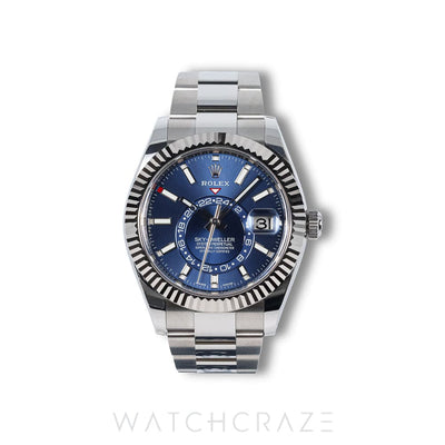 2019 ROLEX SKY-DWELLER BLUE DIAL 42MM 326934