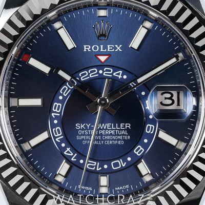 2020 ROLEX SKY-DWELLER  BLUE DIAL 42MM 326934