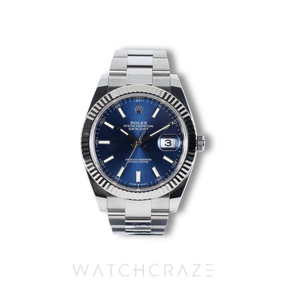 2021 ROLEX DATEJUST BLUE DIAL 41MM 126334