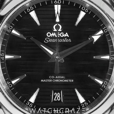 2025 OMEGA SEAMASTER AQUA TERRA CHRONOMETER BLACK DIAL 38MM 220.10.38.20.01.001