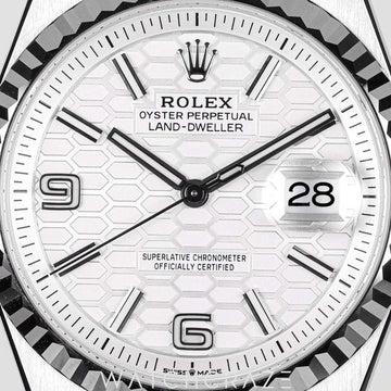 2025 ROLEX LAND-DWELLER WHITE DIAL 36MM 127234