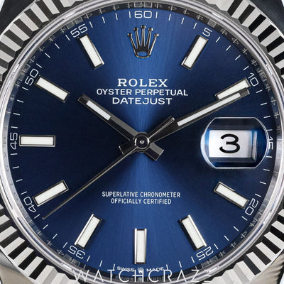 2021 ROLEX DATEJUST BLUE DIAL 41MM 126334