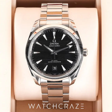 2025 OMEGA SEAMASTER AQUA TERRA CHRONOMETER BLACK DIAL 38MM 220.10.38.20.01.001