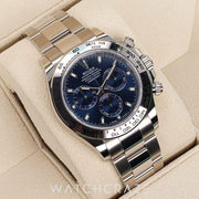 2023 ROLEX COSMOGRAPH DAYTONA WHITE GOLD BLUE DIAL 40MM 116509