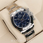 2023 ROLEX COSMOGRAPH DAYTONA WHITE GOLD BLUE DIAL 40MM 116509