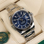 2021 ROLEX SKY-DWELLER OYSTER BRACELET BLUE DIAL 42MM 326934