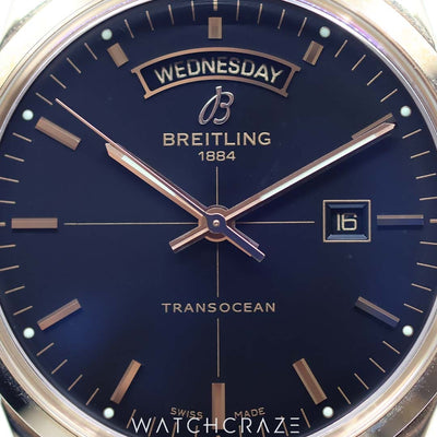 Breitling transocean day online date blue