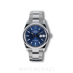 2025 ROLEX DATEJUST BLUE DIAL 36MM 126200
