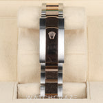 2020 ROLEX DATEJUST TWO TONE ROSE GOLD AND STEEL WIMBLEDON FLUTED OYSTER 41MM 126331