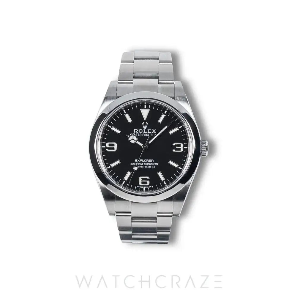2018 ROLEX EXPLORER I BLACK DIAL 39MM 214270